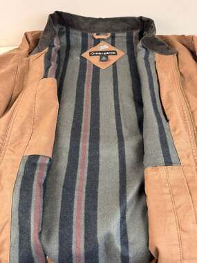 DRI DUCK Power Move Men's 4XL Brown Canvas Work Jacket Corduroy Collar Lined